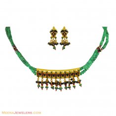 22k Gold Set With Precious Stones