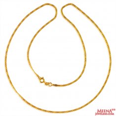 22 Kt Gold Cable Link Chain  ( Plain Gold Chains )