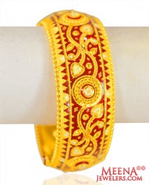 22 Kt Gold Meena Kada 1 Pc