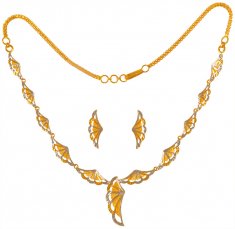 22kt Gold Light Necklace Set ( Light Sets )