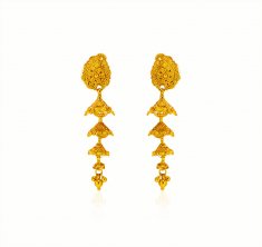 22k Gold  Layered Earrings 