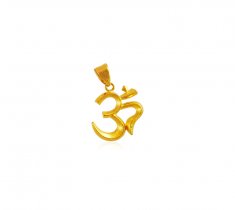 22k Gold OM Pendant ( Om Pendants )