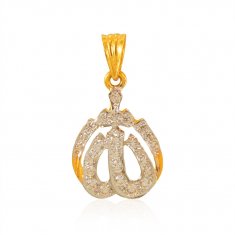 22KT Gold Allah pendant