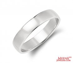 18 Kt White Gold Wedding Band