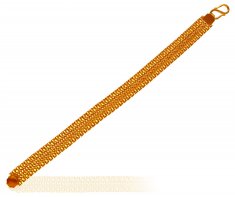 22K Gold Mens Reversible Bracelet  ( Men`s Bracelets )