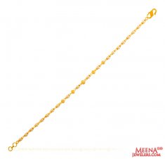 22Kt Gold TwoTone Pearl Bracelet ( Ladies Bracelets )