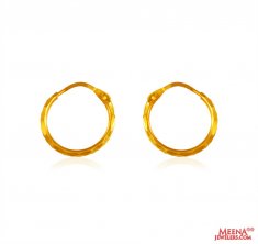 22 kt Gold Hoop Earrings