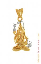 22Kt Gold Shiv Pendant