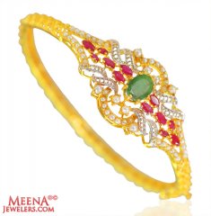 22K Gold Exclusive Stones Kada