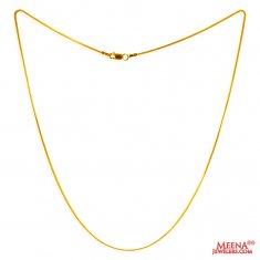 22Kt Gold Plain Chain