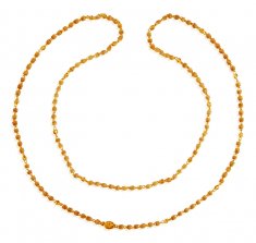 22 Karat Gold Holy White Tulsi Mala