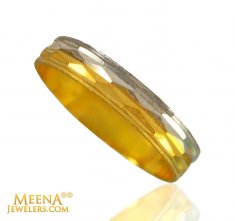 Two Tone Wedding band (22Kt) ( Wedding Bands )