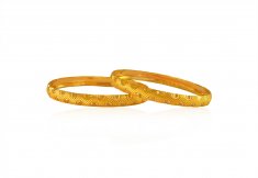 22 Karat Gold Baby Kada (2 Pc) ( Baby Bangles )