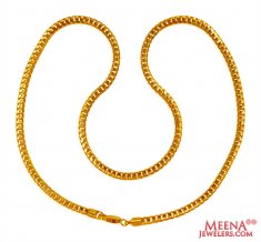 22K Gold Fox Chain (22 Inches)