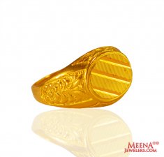 22Kt Gold Ring For Mens ( Mens Gold Ring )