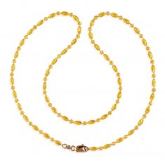 22K Gold Fancy Rice  Chain  ( 22Kt Gold Fancy Chains )