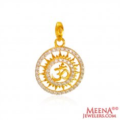 22 kt Gold OM Pendant 