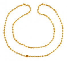 22Kt Gold Ladies White Tulsi Mala ( 22Kt Long Chains (Ladies) )