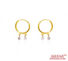 Hoop Earrings 22 Kt Gold