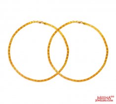 22Kt Gold Ladies Payal (2 pc)