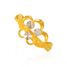 22kt Gold Two Tone Ring