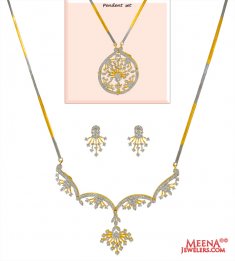 Diamond Necklace Set ( Fancy) 18Kt