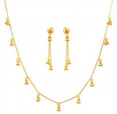 22kt Gold Necklace Set  ( Light Sets )