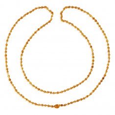 22K Gold White Tulsi Mala ( 22Kt Long Chains (Ladies) )