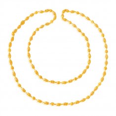 22Kt Gold Tulsi Mala 24 In