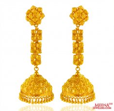 22k Gold Earring ( Long Earrings )