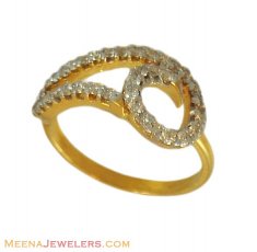 18K Designer Diamond Ring