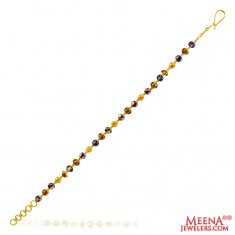 22Kt Gold Fancy Meenakari Bracelet ( Ladies Bracelets )
