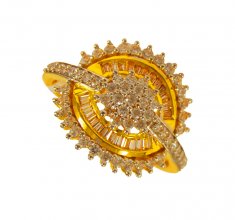 22k Gold CZ Ring