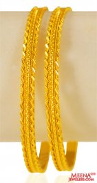 22K Gold Bangles (set of 2) ( Gold Bangles )