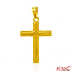 22Kt Gold Fancy Cross Pendant ( Jesus Cross Pendants )