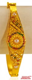 22 Kt Gold Pearl Kada