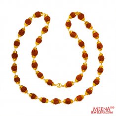 22kt Gold Rudraksh chain ( Men`s Gold Chains )