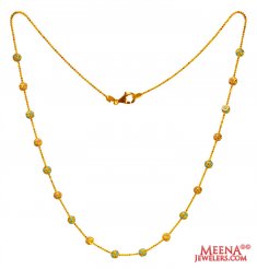 22K Gold Beads chain ( 22Kt Gold Fancy Chains )