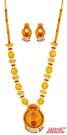 22 Kt Necklace Set (Temple Jewelry) ( Antique Necklace Sets )