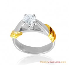 18K White Gold Ladies Fancy Ring