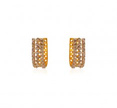 22K Gold  Clip On Earrings 