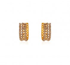 22K Gold  Clip On Earrings 