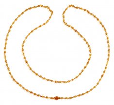 22Karat Gold  White Tulsi Mala ( 22Kt Long Chains (Ladies) )