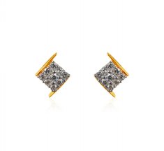 18kt Gold Diamond Earrings