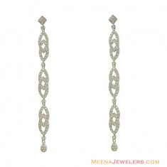 White Exquisite Stones Earrings