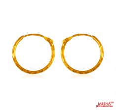22k Gold Hoop Earrings