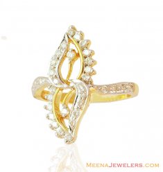 Fancy Diamond Ring 18K