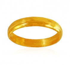 22Kt Yellow Gold Plain Band  ( Wedding Bands )