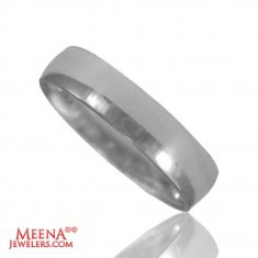 18 Kt White Gold Wedding Band