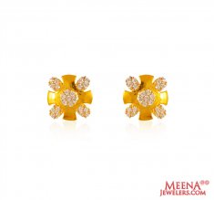 22Kt Gold Cross CZ Tops